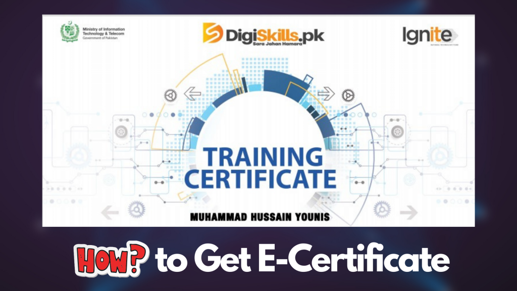 how to download e certificate from digiskills