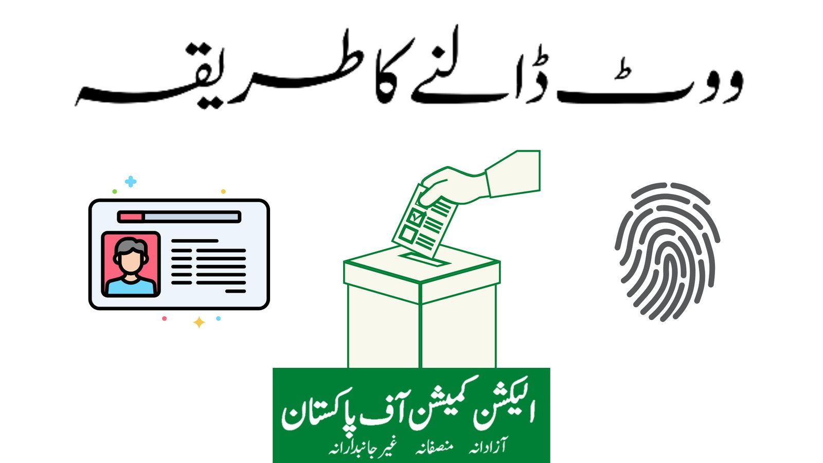 ووٹ ڈالنے کا طریقہ